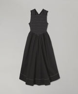 Washed Stretch Cotton Smock Midi Straps Dress-GANNI-Forget-me-nots Online Store