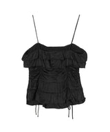 Solid Satin Slip Top-GANNI-Forget-me-nots Online Store