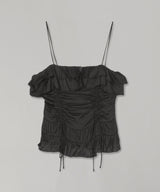 Solid Satin Slip Top-GANNI-Forget-me-nots Online Store