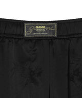 Fluid Satin Jacquard Elasticated Pants-GANNI-Forget-me-nots Online Store