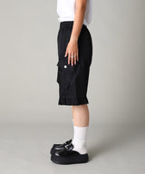 Duchesse Nylon Midi Ruffle Shorts-GANNI-Forget-me-nots Online Store