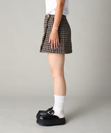 Check Wool Mix Skirt-GANNI-Forget-me-nots Online Store