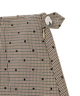 Flock Check Suiting Mini Skirt-GANNI-Forget-me-nots Online Store