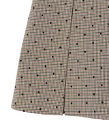 Flock Check Suiting Mini Skirt-GANNI-Forget-me-nots Online Store
