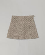 Flock Check Suiting Mini Skirt-GANNI-Forget-me-nots Online Store