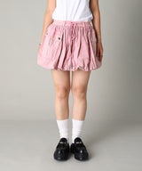 Washed Stretch Cotton Mini Bubble Skirt-GANNI-Forget-me-nots Online Store