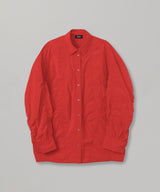 <Archive Sale>Red Over Size Lace Shirring Shirt-WE11DONE-Forget-me-nots Online Store