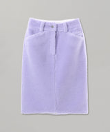 <Archive Sale>Purple Fleece Midi Skirt-WE11DONE-Forget-me-nots Online Store