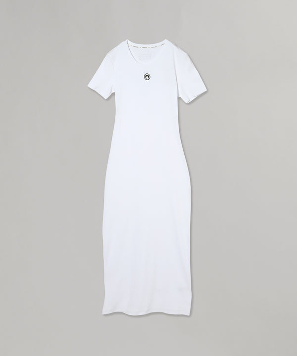 Organic Cotton Rib Tube Dress-Marine Serre-Forget-me-nots Online Store
