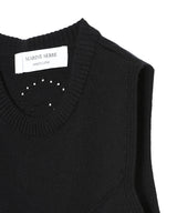 Knit Rib Sleeveless Pullover-Marine Serre-Forget-me-nots Online Store