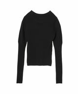 Knit Rib Crewneck Pullover-Marine Serre-Forget-me-nots Online Store