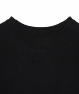 Knit Rib Crewneck Pullover-Marine Serre-Forget-me-nots Online Store