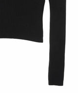 Knit Rib Crewneck Pullover-Marine Serre-Forget-me-nots Online Store