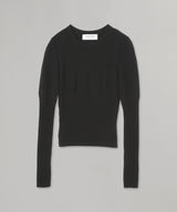 Knit Rib Crewneck Pullover-Marine Serre-Forget-me-nots Online Store