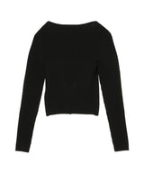 Moon Jewelry Knit Open Cardigan-Marine Serre-Forget-me-nots Online Store