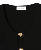 Moon Jewelry Knit Open Cardigan-Marine Serre-Forget-me-nots Online Store