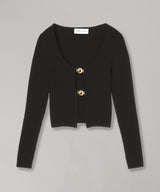 Moon Jewelry Knit Open Cardigan-Marine Serre-Forget-me-nots Online Store