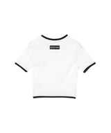 Moon Logo Jersey Cropped Top-Marine Serre-Forget-me-nots Online Store