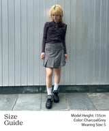 Wool Mini Skirt-Forget-me-nots-Forget-me-nots Online Store