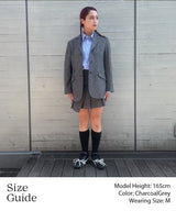 Wool Mini Skirt-Forget-me-nots-Forget-me-nots Online Store