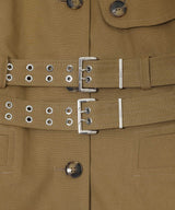 Workwear Canvas Short Peplum Jacket