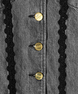 Rigid Denim Mini Dress-GANNI-Forget-me-nots Online Store