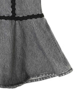 Rigid Denim Mini Dress-GANNI-Forget-me-nots Online Store