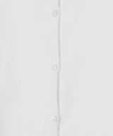 Compact Pointelle Rib Jersey Ls Button Top-GANNI-Forget-me-nots Online Store