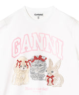 Basic Cotton Jersey Cute Animals-GANNI-Forget-me-nots Online Store