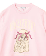 Basic Cotton Jersey T-Shirt-GANNI-Forget-me-nots Online Store