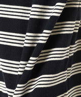 Soft Cotton Stripe Rib Longsleeve-GANNI-Forget-me-nots Online Store