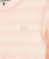 Soft Cotton Stripe Rib Longsleeve-GANNI-Forget-me-nots Online Store