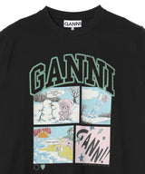 Basic Cotton Jersey Bear Comic Teddy-GANNI-Forget-me-nots Online Store