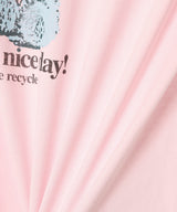 Basic Cotton Jersey T-Shirt Cowboy Bear Print-GANNI-Forget-me-nots Online Store