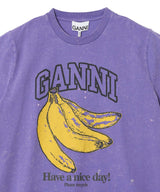 Future Heavy Jersey T-Shirt Boots Print-GANNI-Forget-me-nots Online Store