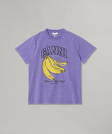 Future Heavy Jersey T-Shirt Boots Print-GANNI-Forget-me-nots Online Store