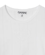Compact Pointelle Rib-GANNI-Forget-me-nots Online Store