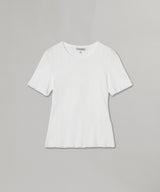 Compact Pointelle Rib Tee-GANNI-Forget-me-nots Online Store