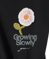 Basic Cotton Jersey Baby Fit Crochet Patch-GANNI-Forget-me-nots Online Store