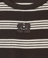 Soft Cotton Rib Tank Top Stripe-GANNI-Forget-me-nots Online Store