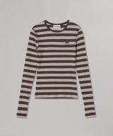 Soft Cotton Rib Longsleeve Top-GANNI-Forget-me-nots Online Store
