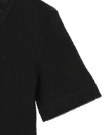 Compact Pointelle Rib Tee B-GANNI-Forget-me-nots Online Store