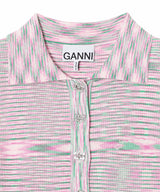 Spacedyed Knit Polo-GANNI-Forget-me-nots Online Store