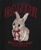 Graphic Wool Cardigan-GANNI-Forget-me-nots Online Store