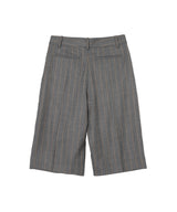 Wool Stripe Wrap Shorts-GANNI-Forget-me-nots Online Store