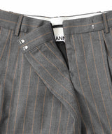 Wool Stripe Wrap Shorts-GANNI-Forget-me-nots Online Store