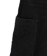 Broderie Anglaise Denim Cropped
