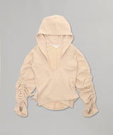 Gladia Gathered Wrap Hoodie