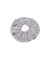 Yarn Dyed Stripe Frill Scrunchie-GANNI-Forget-me-nots Online Store