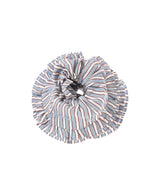 Yarn Dyed Stripe Frill Scrunchie-GANNI-Forget-me-nots Online Store